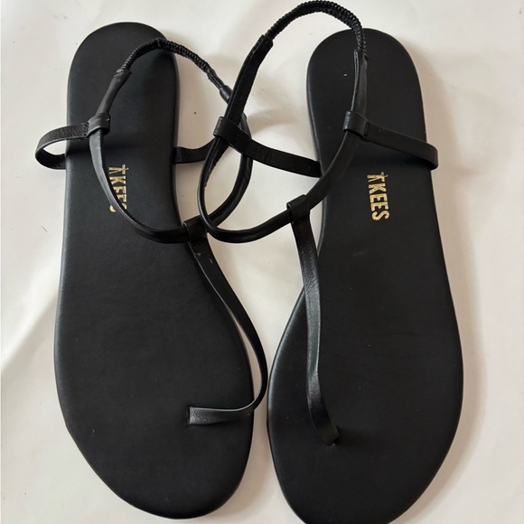 TKEES Black Strappy Sandals - Picture 1 of 3